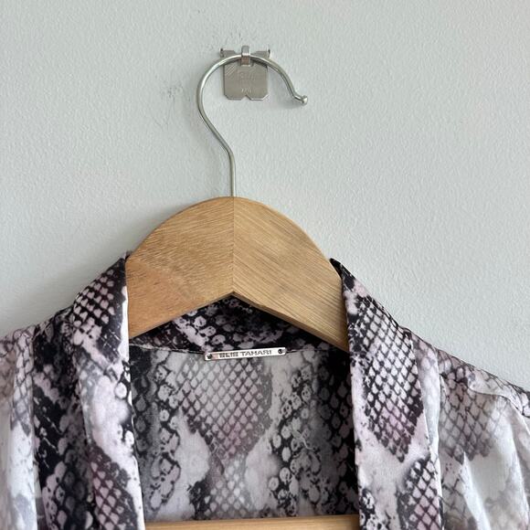 Elie Tahari Bree Silk Shirt Quartz Multi M NWT - Picture 5 of 9